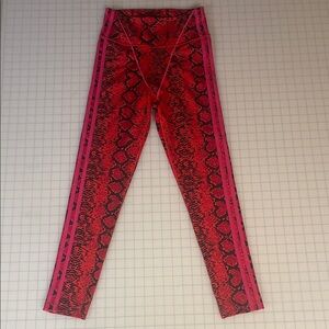IVY PARK by adidas, Red and Pink Snake Print Leggings